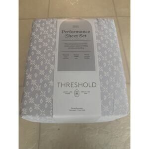 King 400 Thread Count Christmas Holiday Threshold Performance Sheet Set